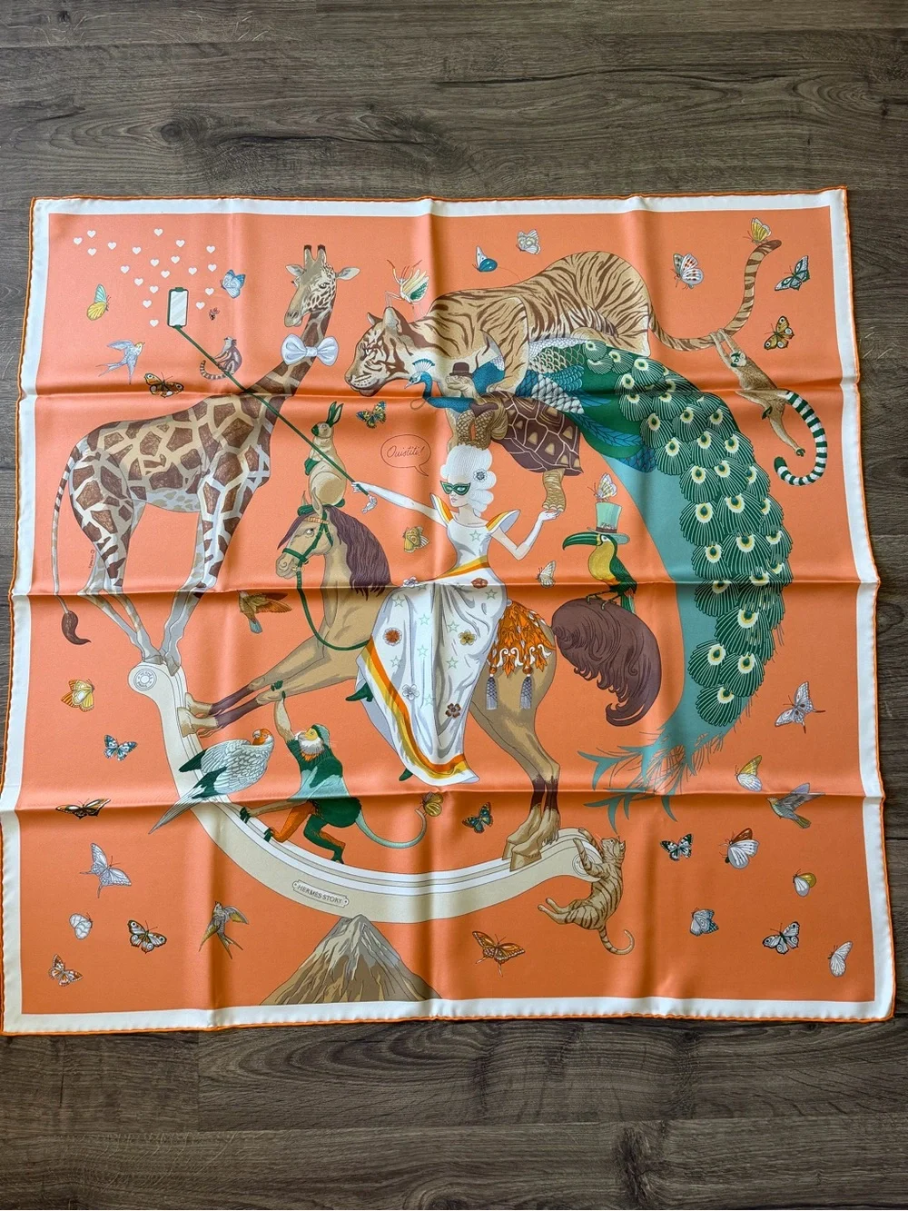 Hermes Bold Orange Logo Art Panel